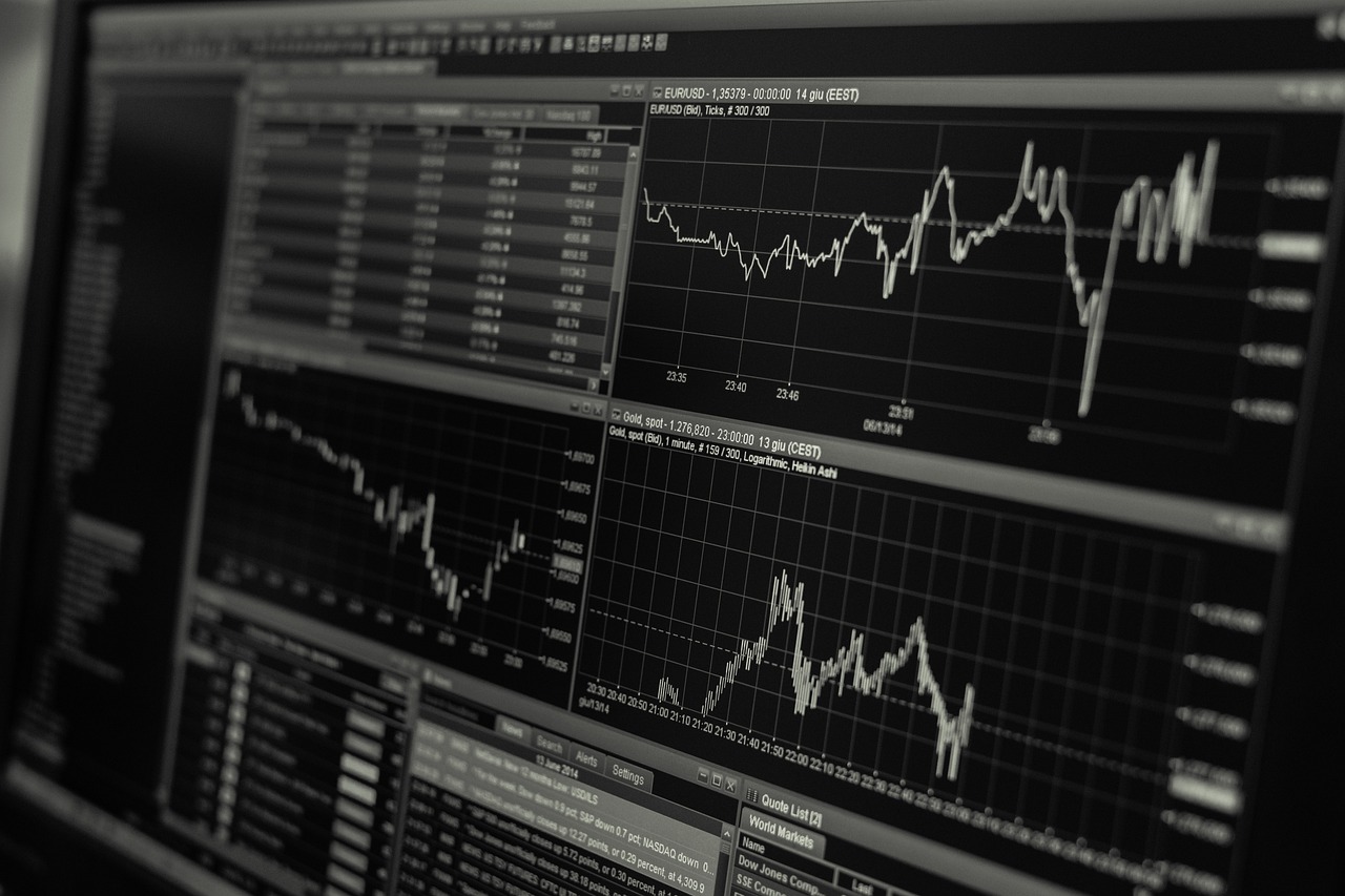 financial growth stock market data visualization