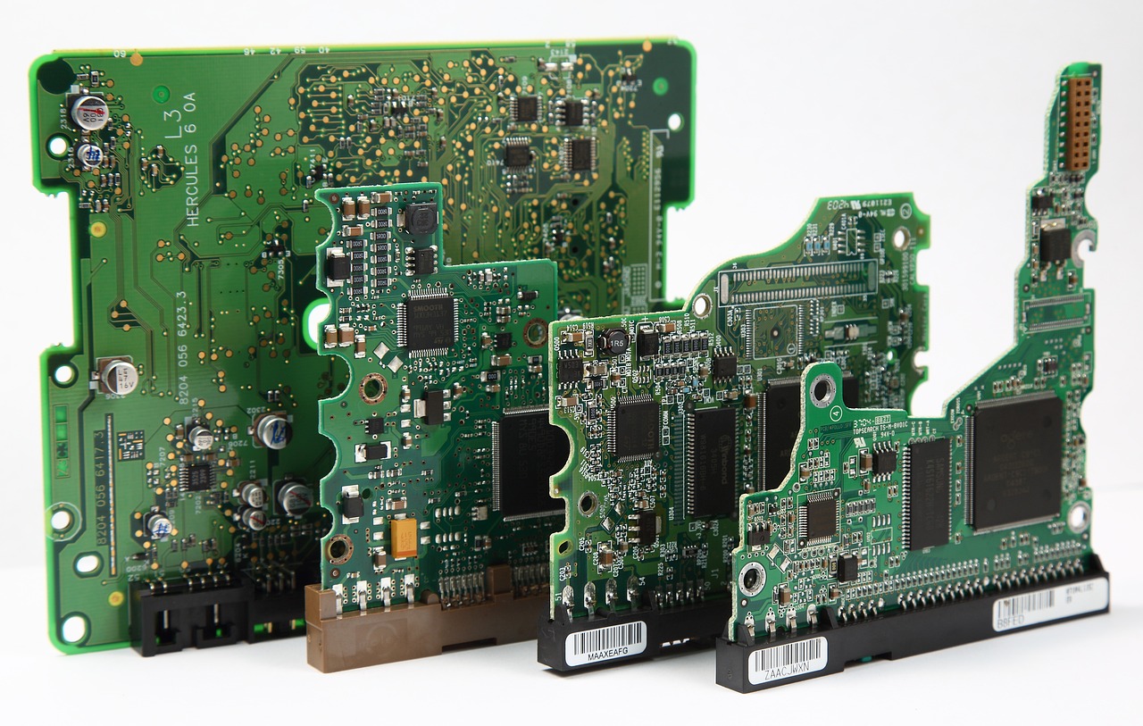 gavel and digital circuit board