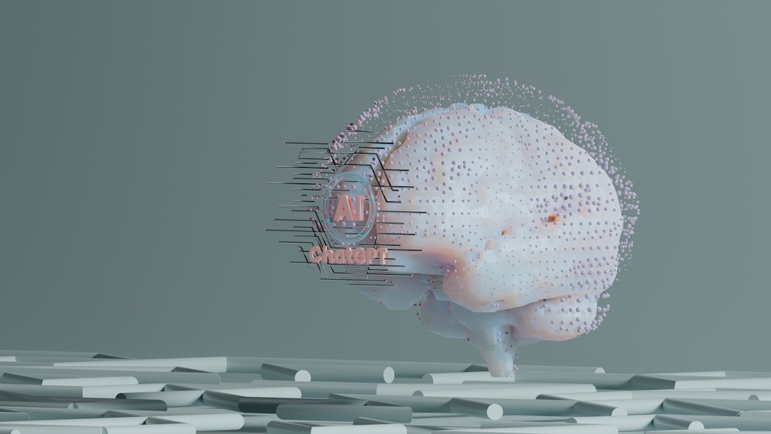 AI ethics concept with transparent digital brain visualization, cybersecurity dashboard with red alert nodes, contemplative professional silhouette facing massive server wall, dramatic chiaroscuro lig