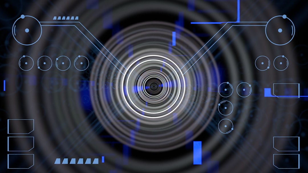 Futuristic AI ethics concept, holographic display of autonomous drone targeting, human hands hovering over glass interface, blue ambient lighting, sleek data center background, neural network visualiz