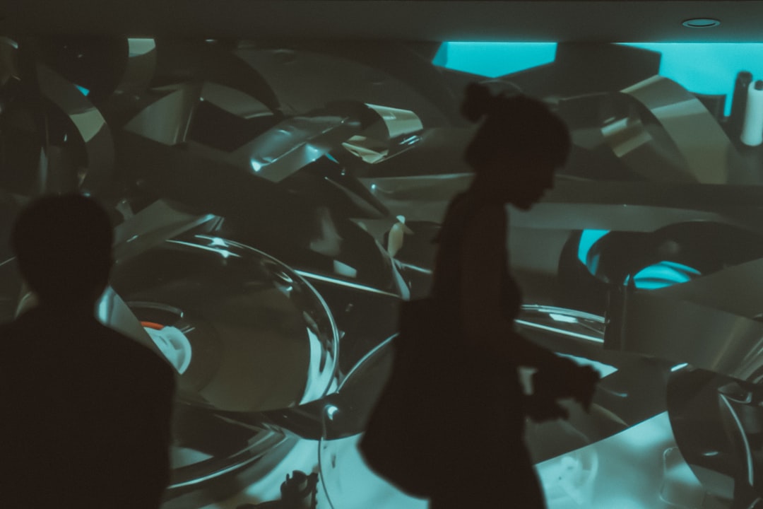 Futuristic corporate boardroom with holographic governance dashboards, diverse executives in sleek suits, ambient blue lighting, neural network data visualization floating above glass table, clean mod