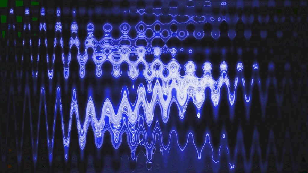 Futuristic neural network visualization emerging from glowing microchip, holographic data streams, dark ambient lighting, sleek professional tech lab, blue and purple tones, genesis of AI concept