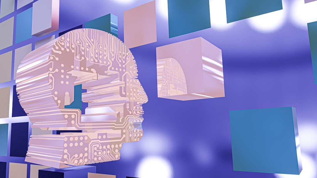 Futuristic human-robot collaboration scene with autonomous agent icons floating in neural network visualization, sleek ambient lighting, and holographic AI interface in dark tech environment