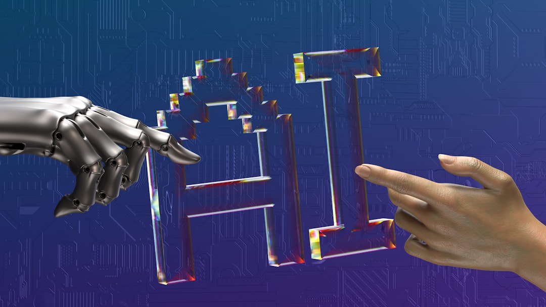 AI ethics and future of search concept, contemplative professional facing massive curved screen showing abstract data dilemma visualization, moody atmospheric lighting with dramatic shadows, holograph