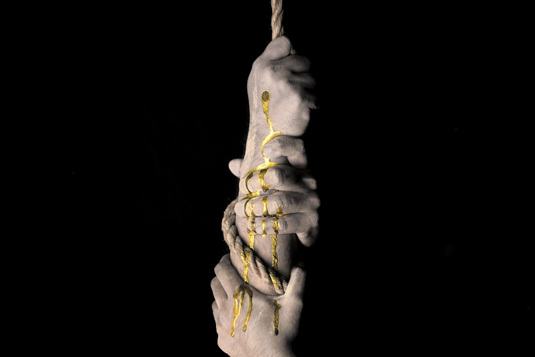 AI ethics concept in modern courthouse, robotic arm holding golden scale of justice, holographic data streams, dramatic side lighting, human judge observing, sleek minimalist architecture, cool blue a