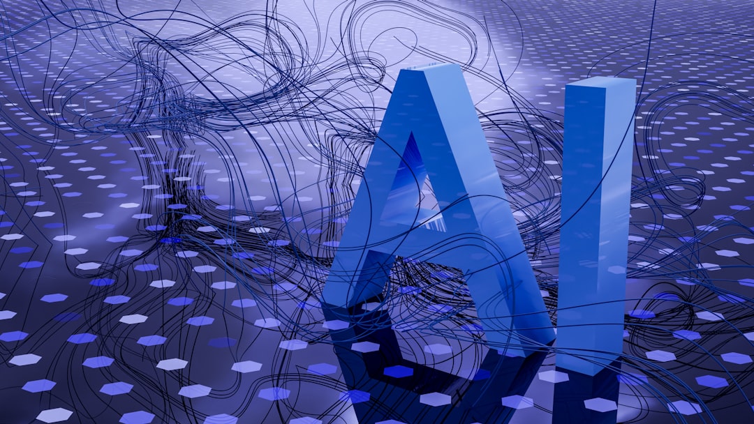 Futuristic AI startup lab in Seoul, sleek glass walls, holographic neural network visualization floating above coding team, ambient blue and purple lighting, professional tech workers collaborating at