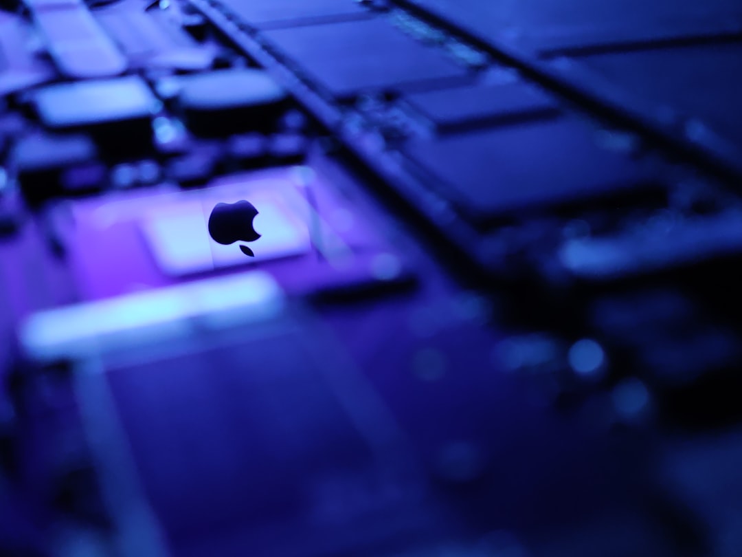 Apple device disassembling into luminous microchip components, on-device AI processing visualization, clean white studio background, holographic neural pathways emerging from iPhone, premium minimalis