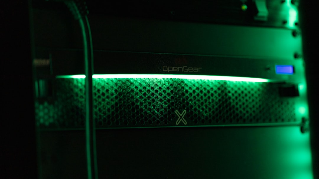 Futuristic sleek server room with ambient blue lighting, holographic neural network visualization floating above, professional engineer in clean modern office observing data transformation from chaos